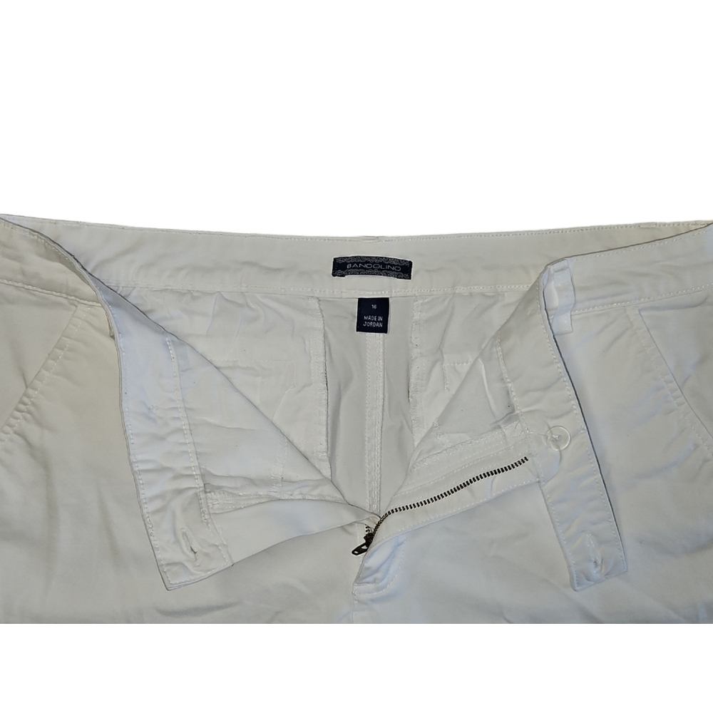Bandolino Women's White Ivette Bermuda Shorts Size 16 - Picture 7 of 9